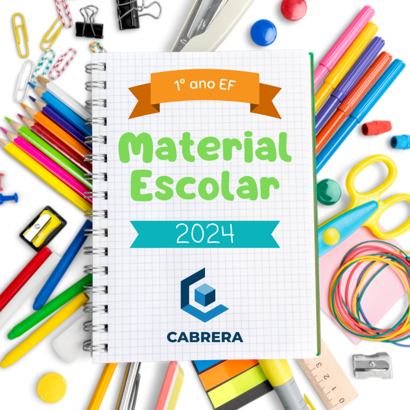 2024 LISTA DE MATERIAL ESCOLAR - KIT PAPELARIA 1º ANO